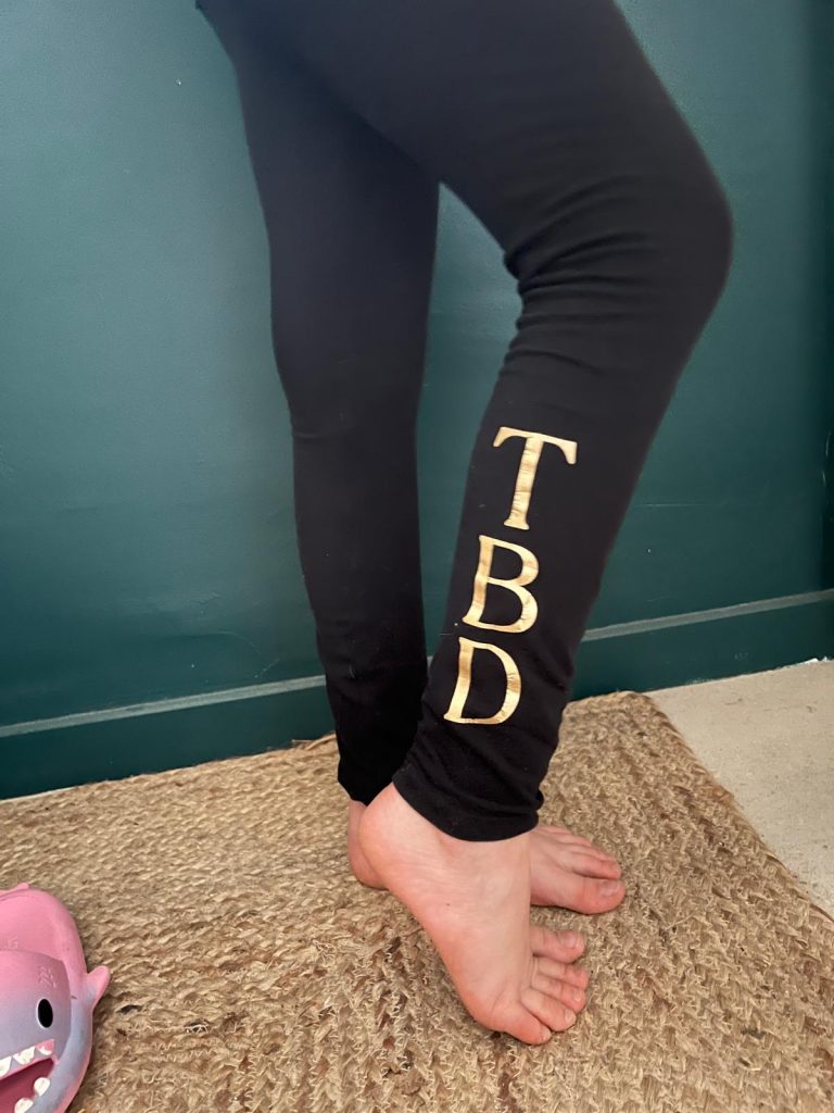 Legging floquée